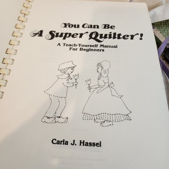 Lot of 2 Carla J Hassel Quilting Books Super Quilter I & II Vtg 1980s Patterns - Picture 3 of 16